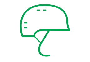 Symbol Fahrradhelm